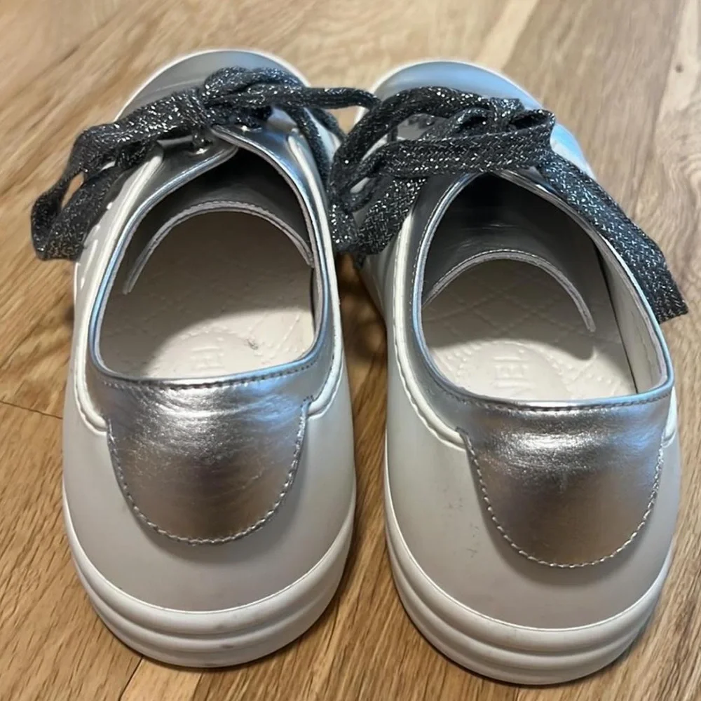 Chanel Silver Women's Sneakers - Picture 4 of 7